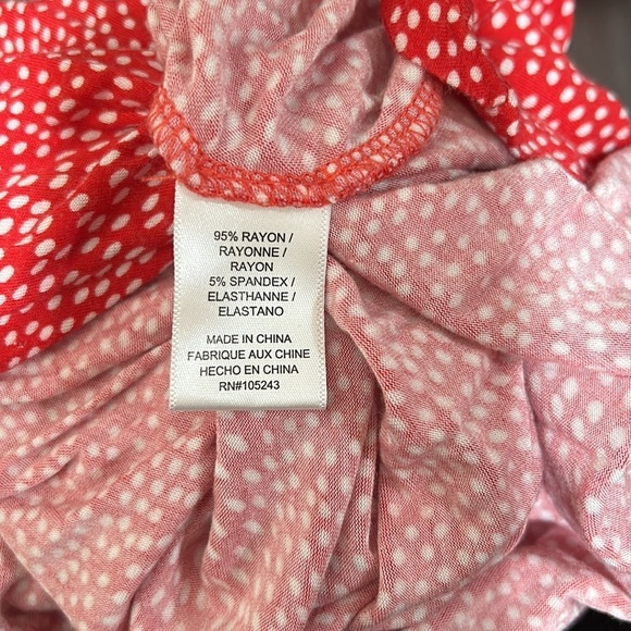 🦀Bobeau XL women’s beautiful red blouse /top GUC - Picture 9 of 9